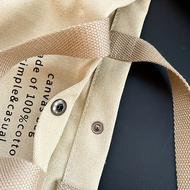 Casual Large-capacity Shoulder Bag - Fashion Alphabet Print Handbag